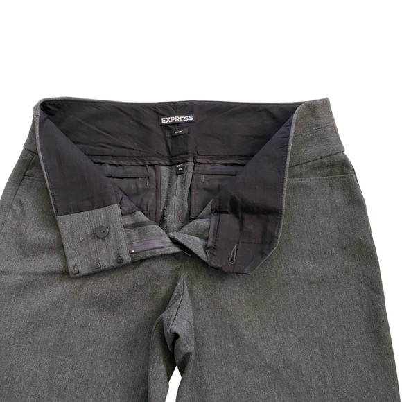 Express EDITOR Bootcut Low Rise Business Casual Career Pants Womens Size 4R Gray - Picture 6 of 13